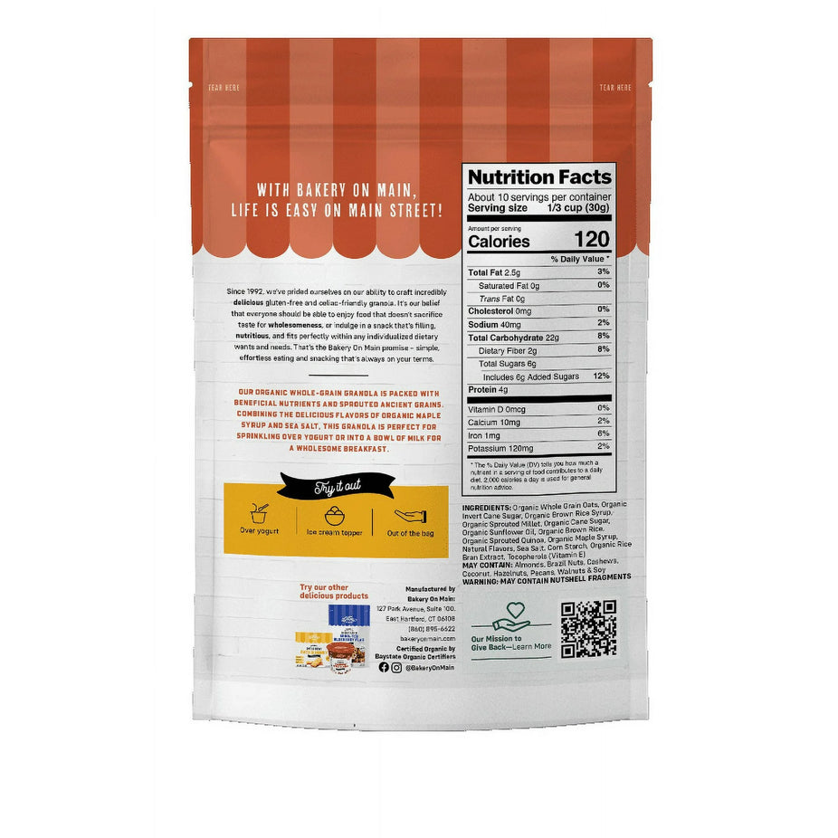 Organic Granola Sprouted Maple Quinoa