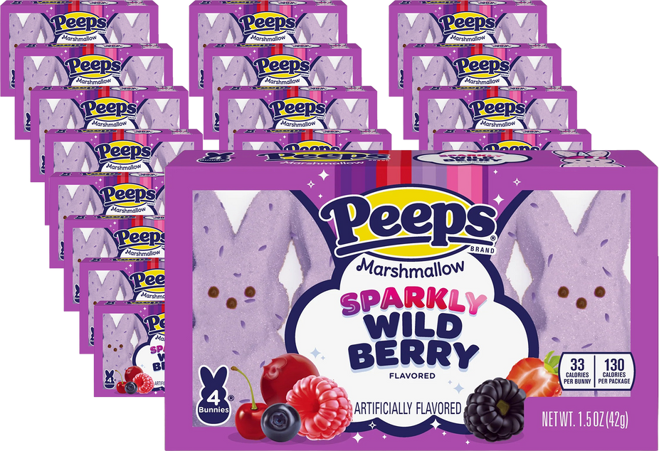Wildberry Flavored Marshmallow Bunnies (24 Pack)