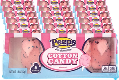 Cotton Candy Flavored Marshmallow Chicks (24 Pack)
