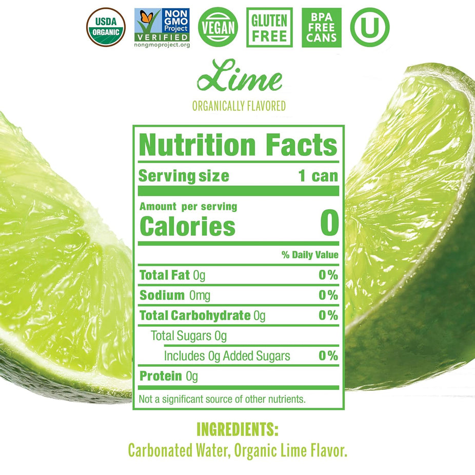 Sparkling Water - Lime Ginger (8 Pack)