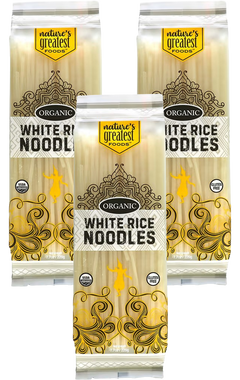 White Rice Noodles, Pad Thai (3 Pack)