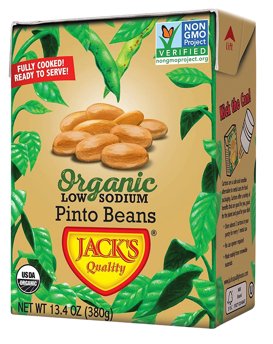 Organic Low Sodium Pinto Beans (8 Pack)