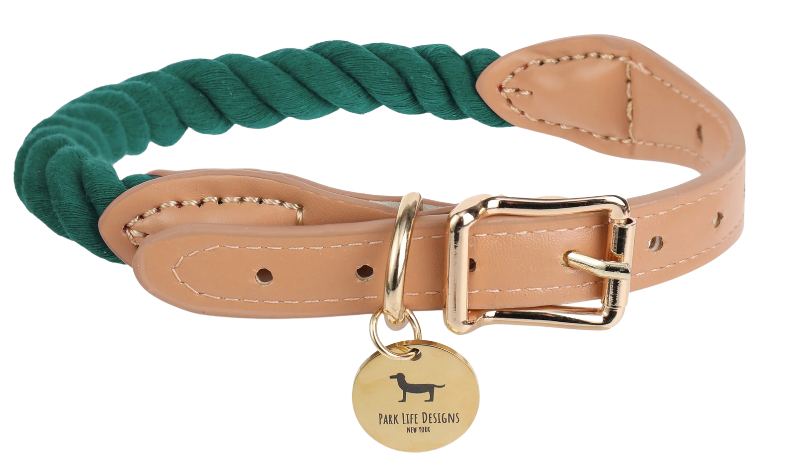 Wander Rope Dog Collar, Green (Small)