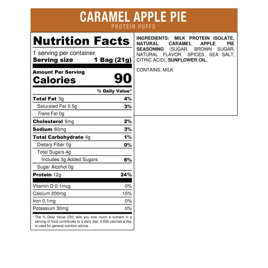Caramel Apple Pie Protein Puffs (8 Pack)