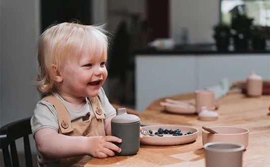 BIO Sippy Cup Set - Dark Olive/Tan