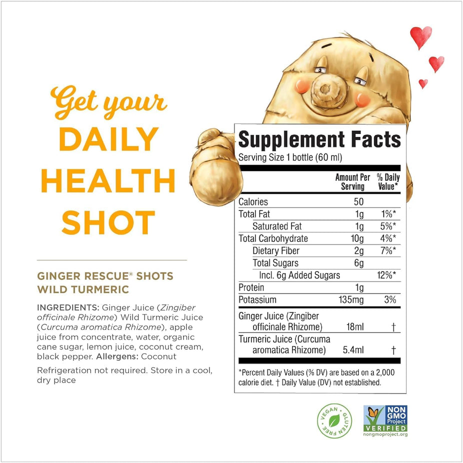 The Ginger People Wild Turmeric Ginger Shot Rescue (12 Pack) – Martie