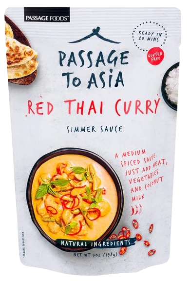 Gluten Free Red Thai Curry Simmer Sauce (6 Pack)