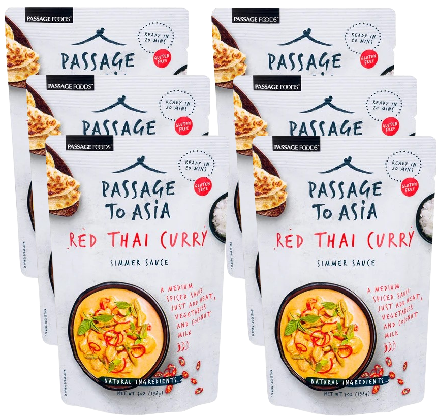 Gluten Free Red Thai Curry Simmer Sauce (6 Pack)