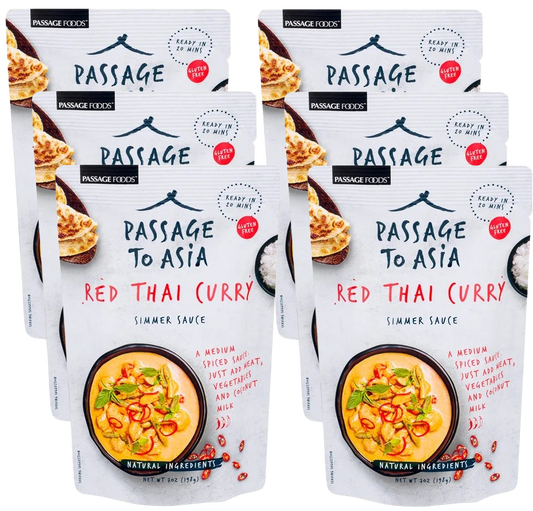 Gluten Free Red Thai Curry Simmer Sauce (6 Pack)