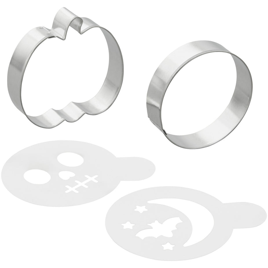 Pumpkin & Circle Cookie Cutter & Stencil Kit