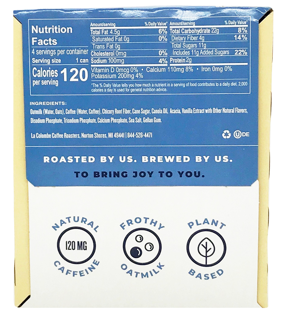 Oat Milk Draft Latte Vanilla (4 CT)