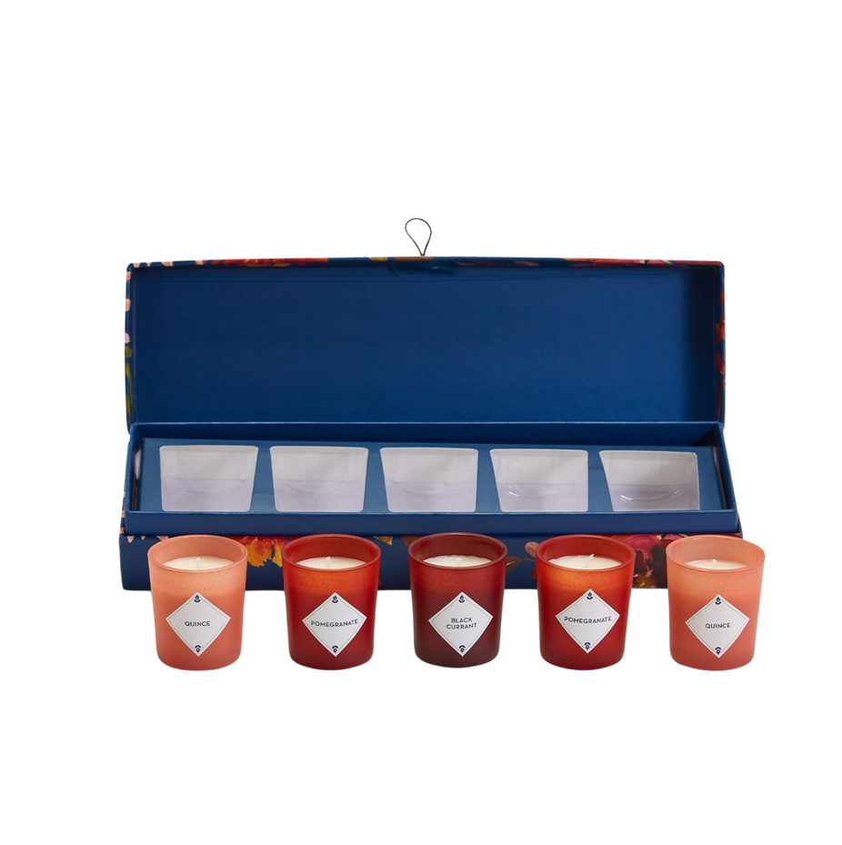 Blooms and Berries Set of 5 Scented Candles