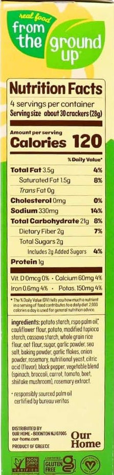 Cauliflower Rosemary Crackers