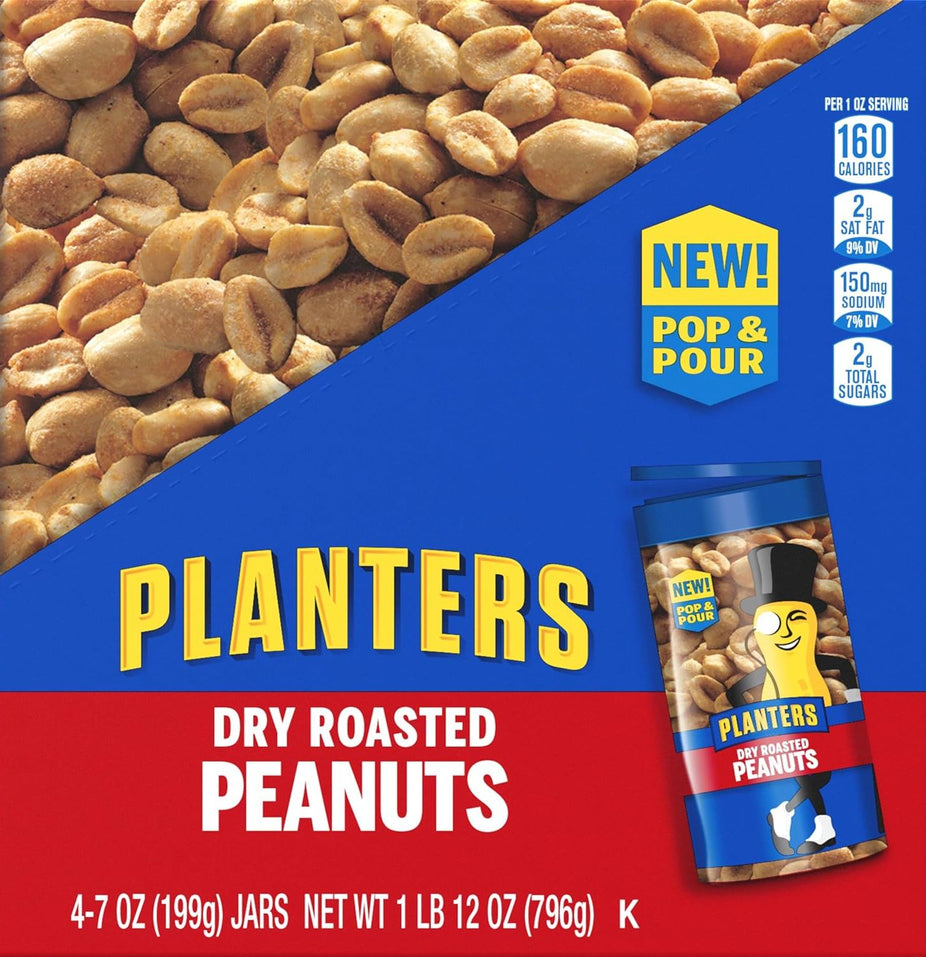 Dry Roasted Peanuts Pop & Pour (4CT)