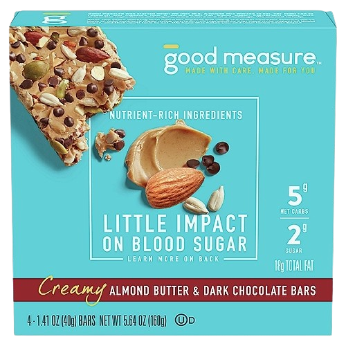 Creamy Almond Butter & Dark Chocolate Bars (4CT)