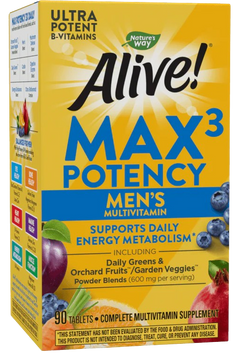 Alive!® Men’s Max3 Daily Multivitamin