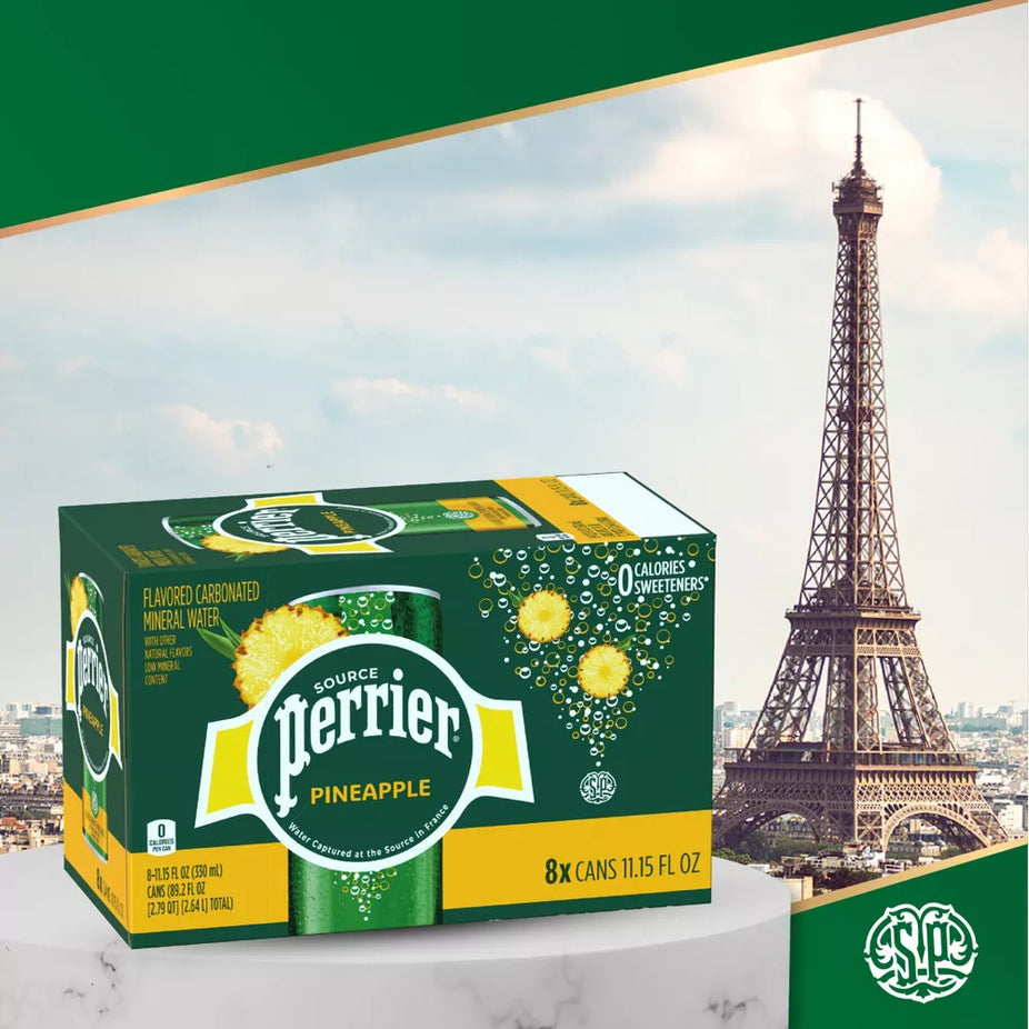 Pineapple Natural Sparkling Mineral Water (8 Pack)