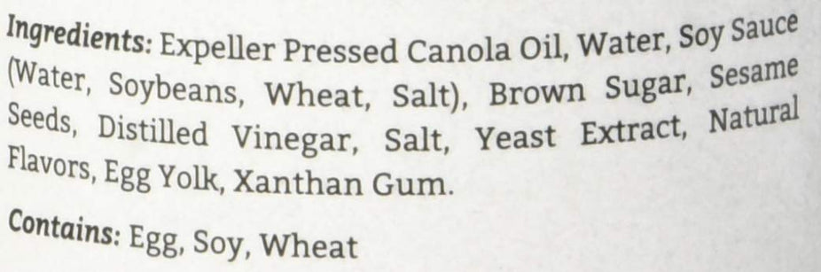 Deep Roasted Sesame Marinade Dressing