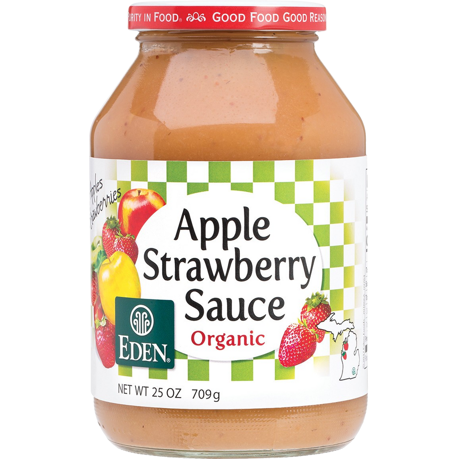 Organic Apple Sauce Strawberry