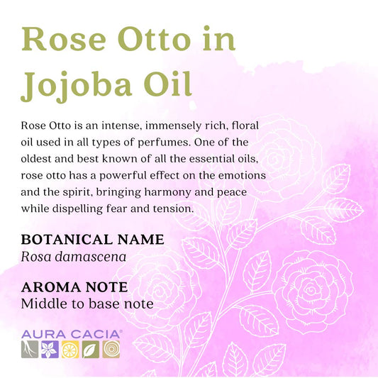 Balancing Rose Otto in Jojoba Oil Pure Essential Oil