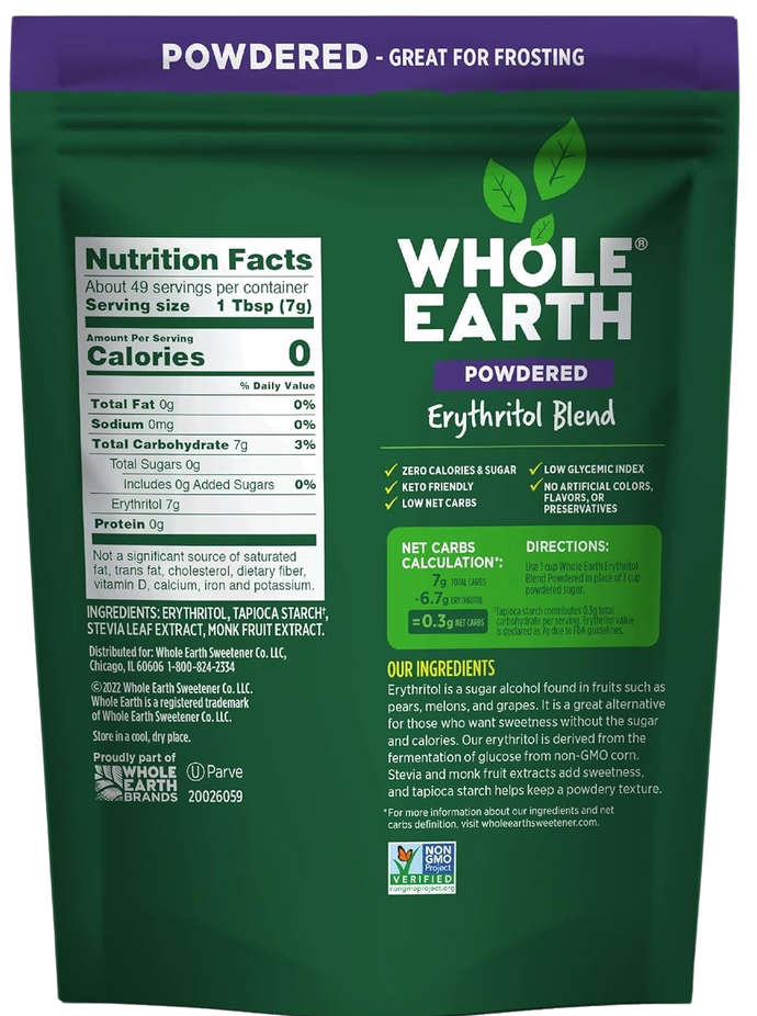 Powdered Sugar Replacement Baking Blend