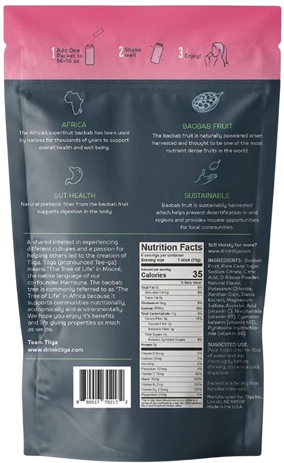 Raspberry Lemonade Hydration Drink Mix (6 Packet)