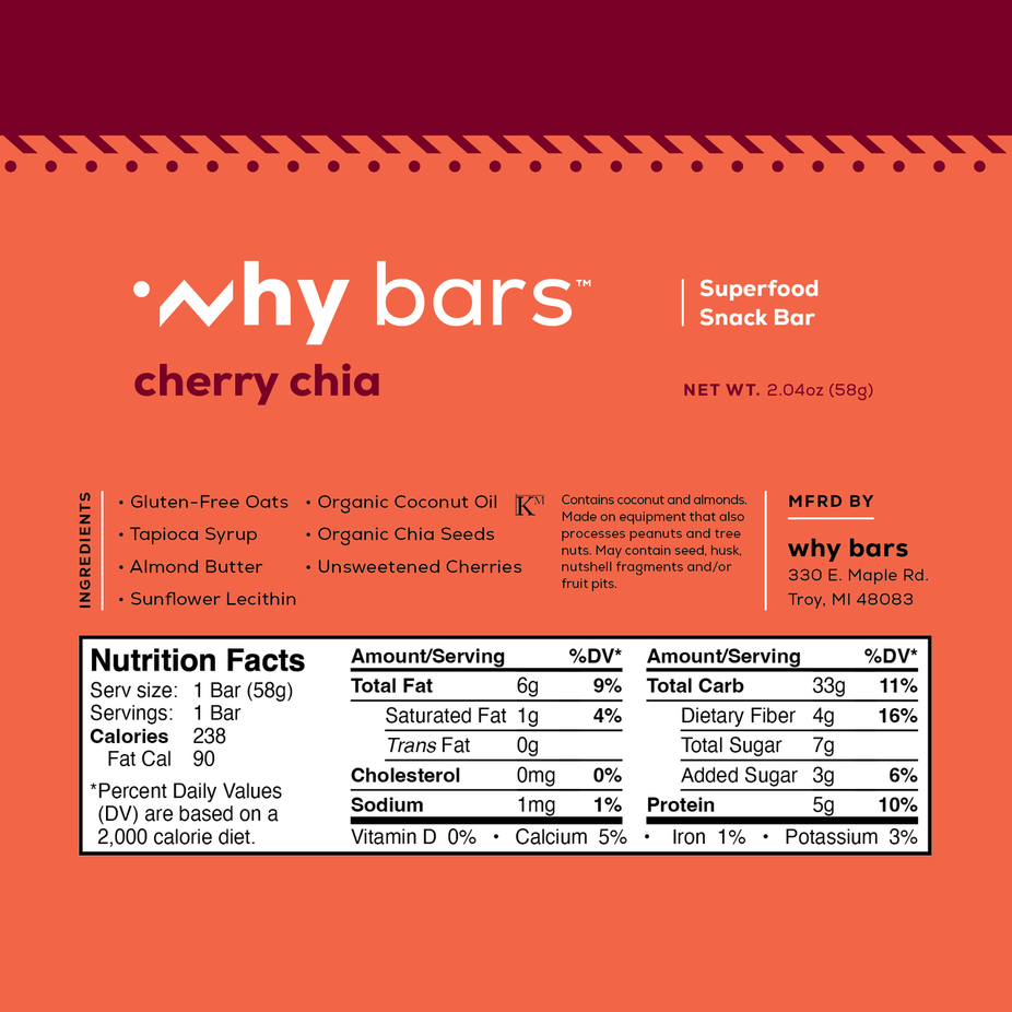 Cherry Chia Bar (12 CT)