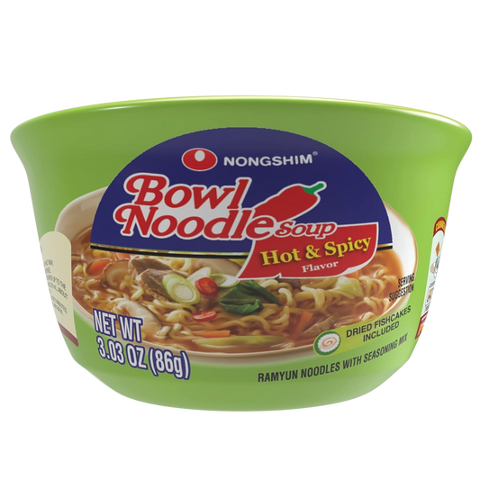 Hot & Spicy Soup Microwavable Noodle Bowl