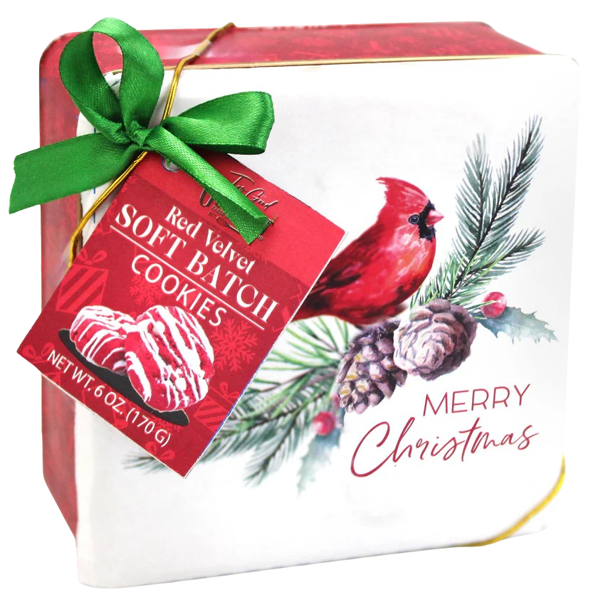 Red Velvet Soft Batch Square Tin
