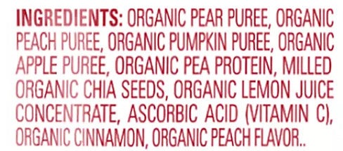 Pears, Peaches, Pumpkin & Apples Toddler Pouch