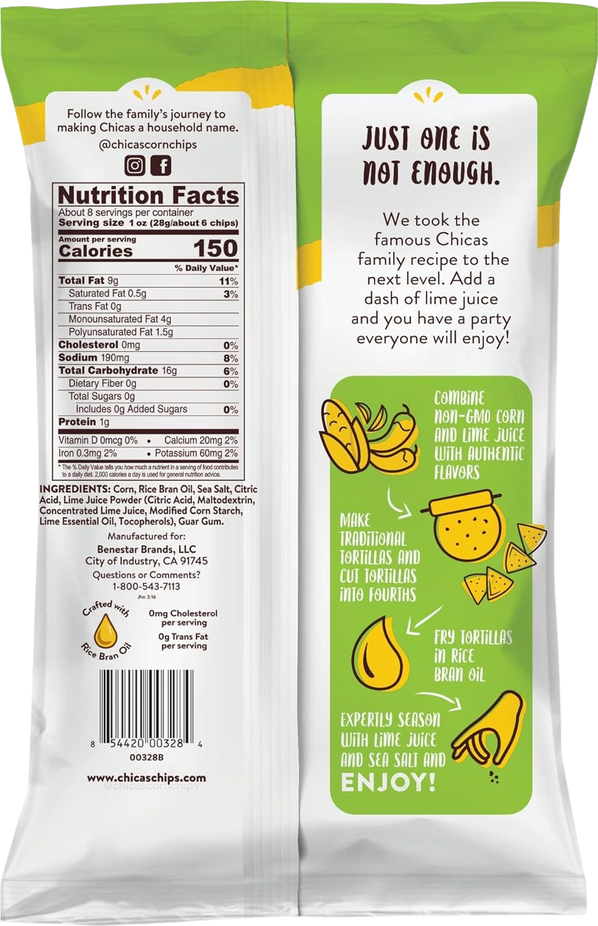 Lime Corn Tortilla Chips