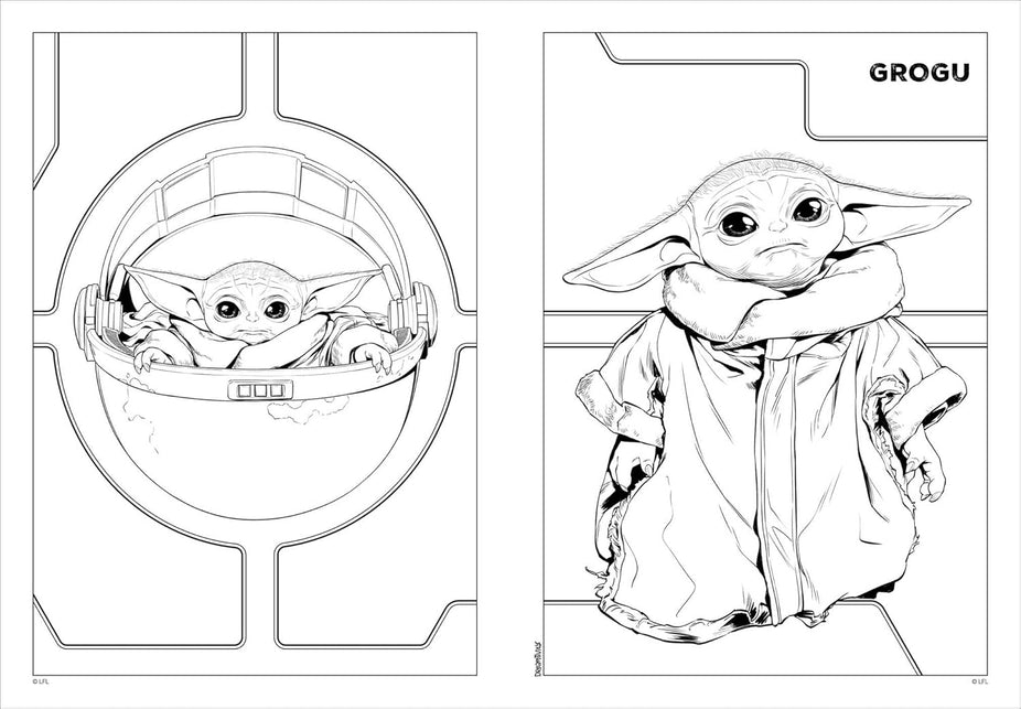 Star Wars The Mandalorian: Bounty Hunter: Colortivity With Crayons