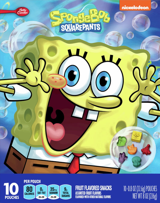 SpongeBob Squarepants Fruit Flavored Snacks (10 CT)