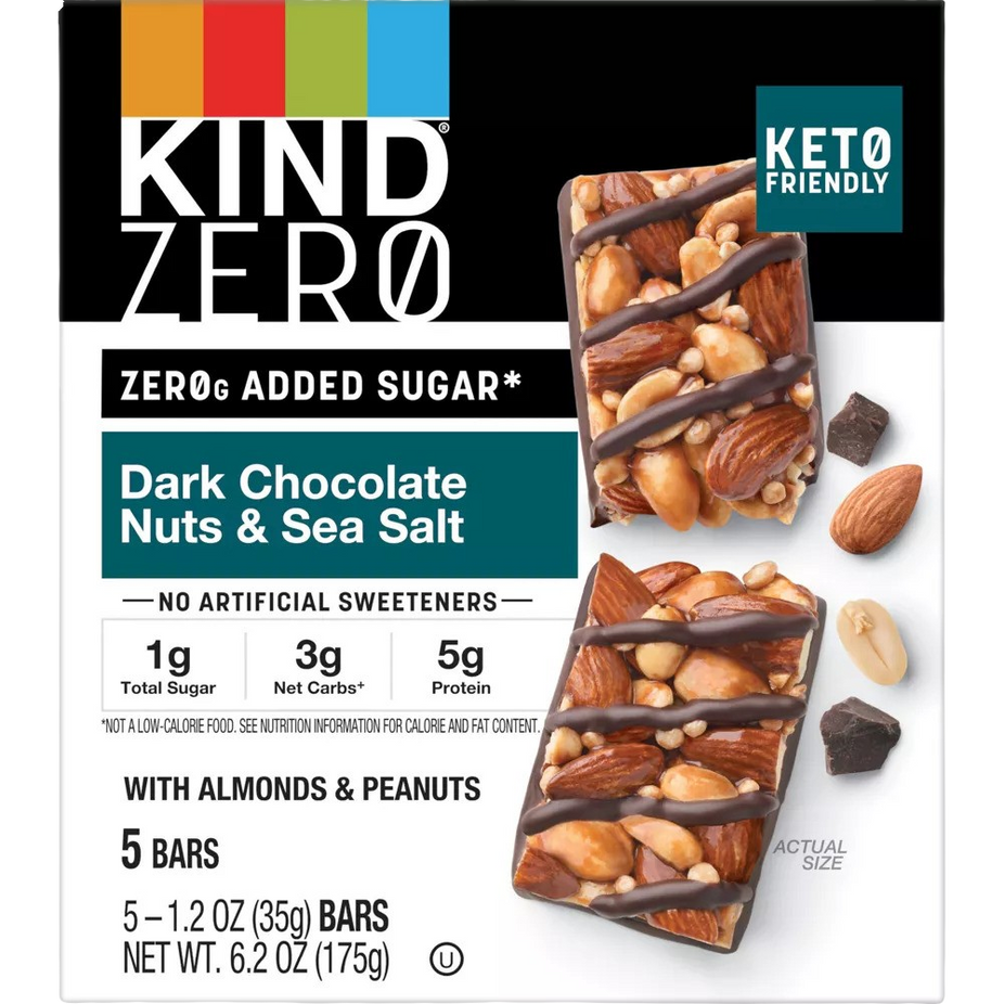 Zero Dark Chocolate Nuts & Sea Salt Bars (5 CT)