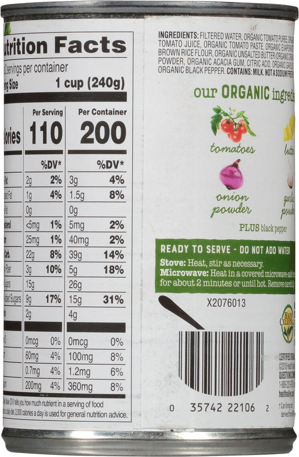 No Salt Added Organic Tomato Soup