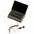 Grey Leatherette 2-Piece Bar Tool Set
