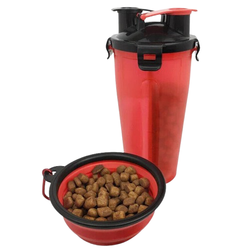 Portable Cat or Dog Food and Water Container