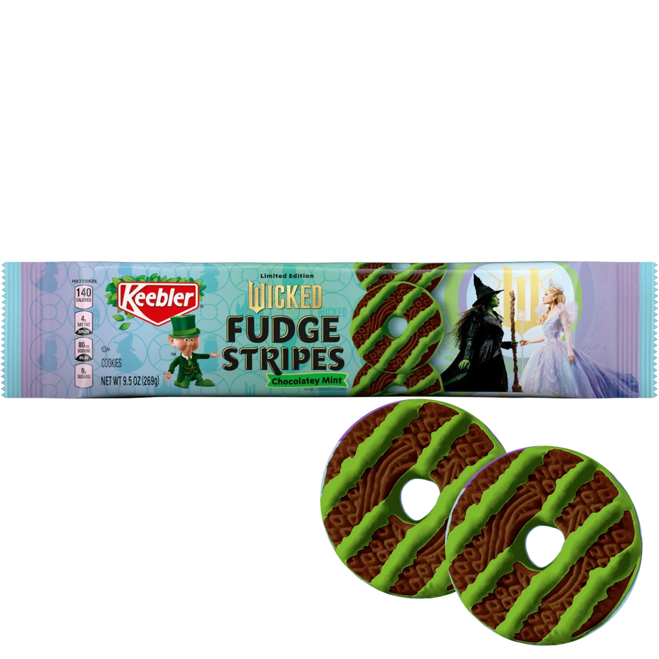 Wicked Fudge Stripes Chocolatey Mint Cookies