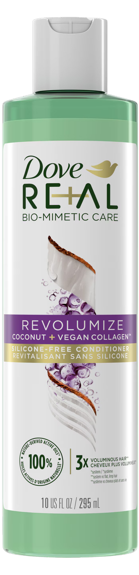 Real Conditioner Revolumize Coconut + Vegan Collagen