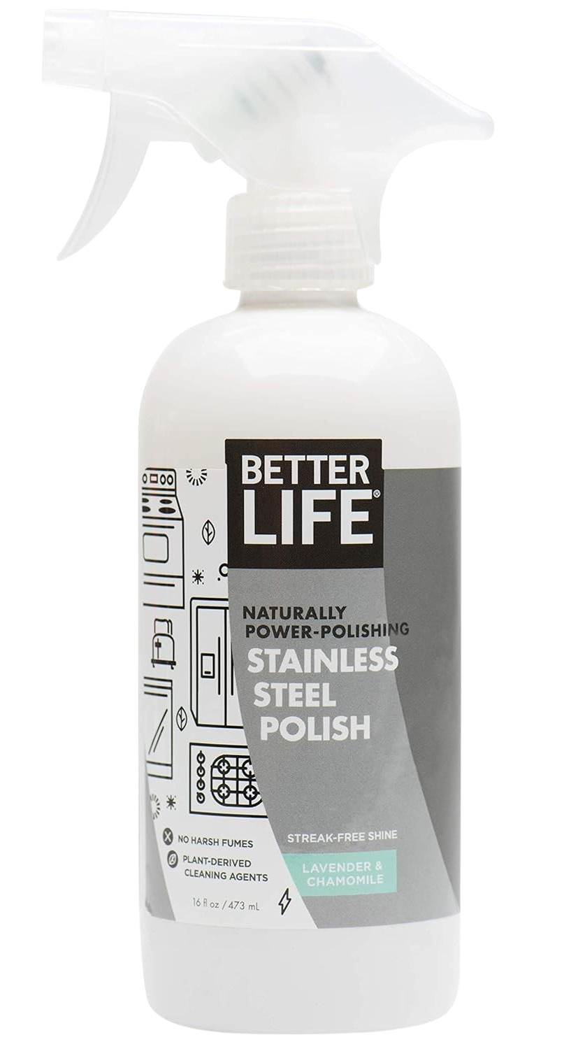 Naturally Power-Polishing Stainless Steel Cleaner, Lavender Chamomile