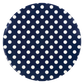 Melamine Dinner Plate, Navy W/ Dots (Set Of 2)