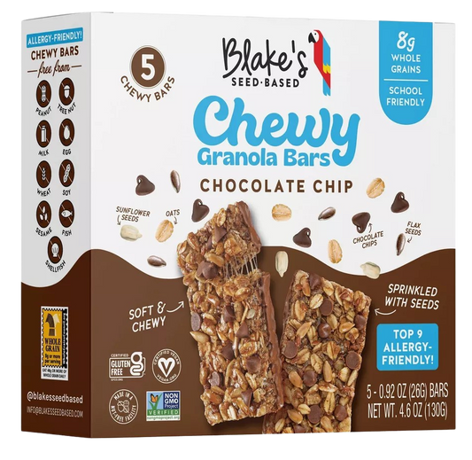 Chocolate Chip Chewy Bars (5 CT)