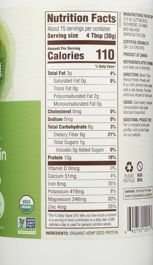 Peak Protein Hemp Protein Powder