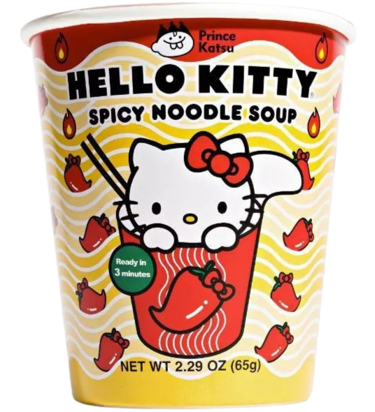 Hello Kitty Spicy Cup Noodle Soup