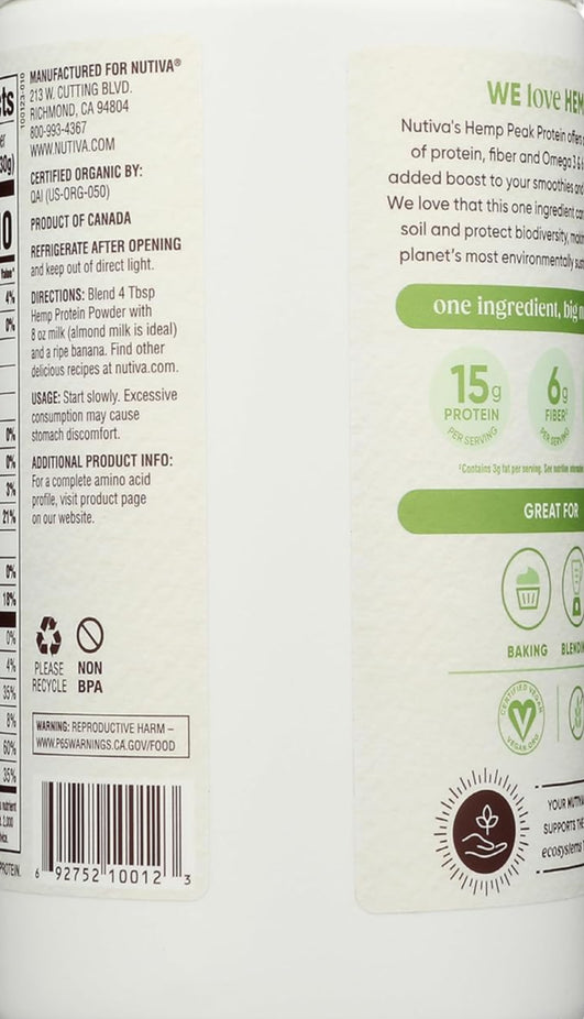 Peak Protein Hemp Protein Powder