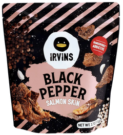 Black Pepper Salmon Skin