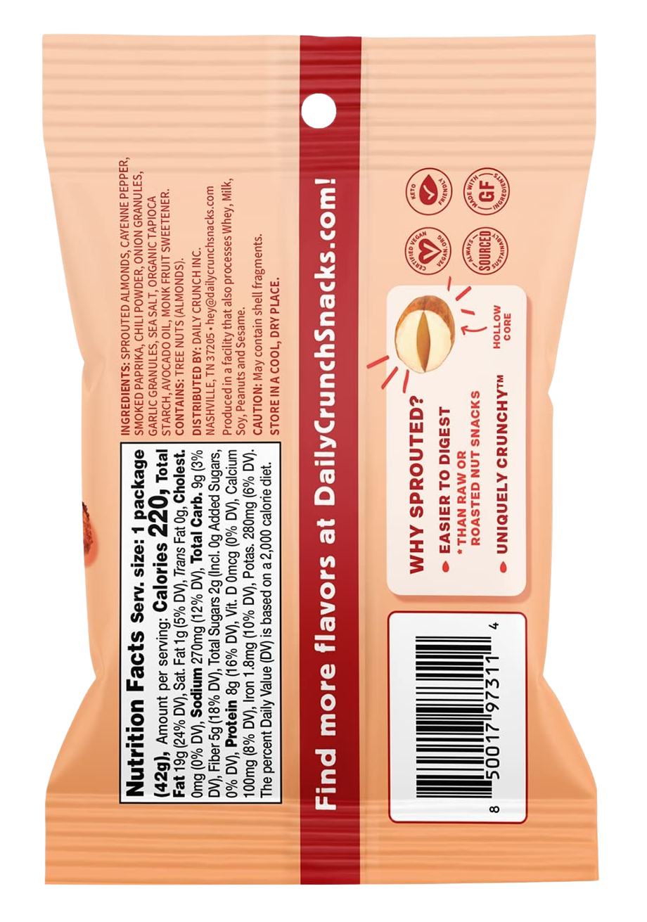 Nashville Hot Sprouted Almonds