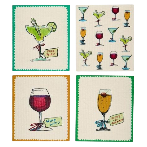 Multipurpose Biodegradable Kitchen Cloth (4 Pack)