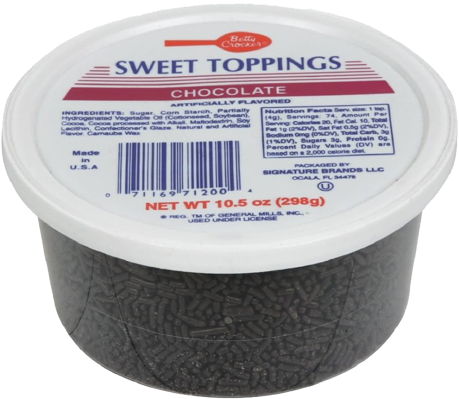 Betty Crocker Sweet Toppings Chocolate Sprinkles Martie
