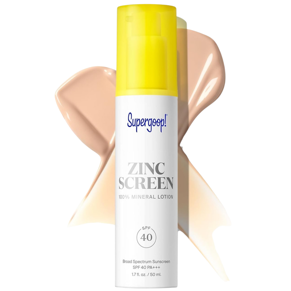 Zincscreen 100% Mineral Lotion Face Sunscreen SPF 40